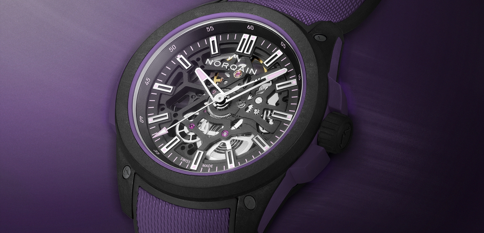 Purple Rain: Norqain Unveils Bold New Wild ONE Skeleton Model