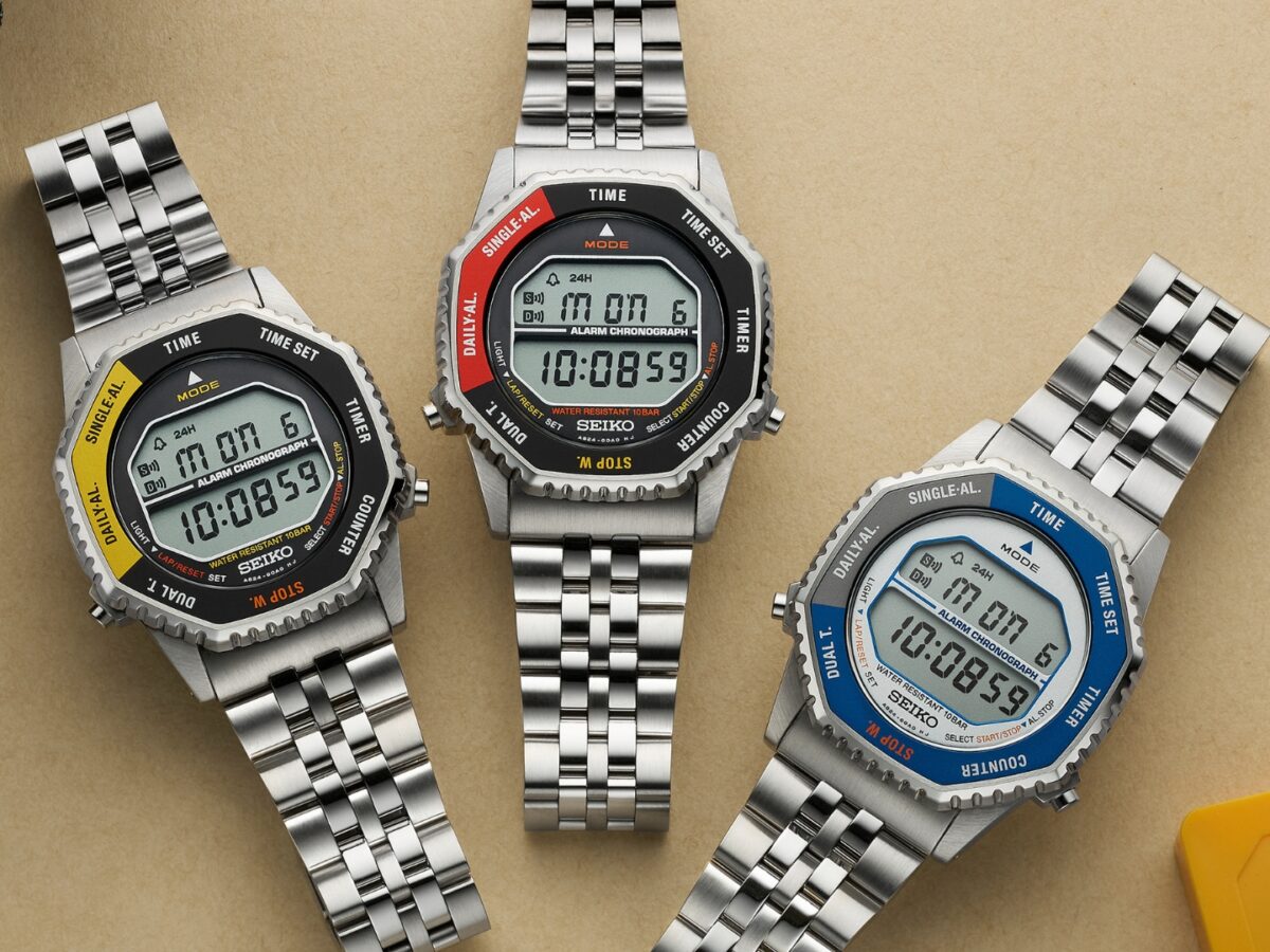 【美品】SEIKO quartz wave clock 80s Vintage Seiko SilverWave Quartz Gold Dial 5933-7030 1980s