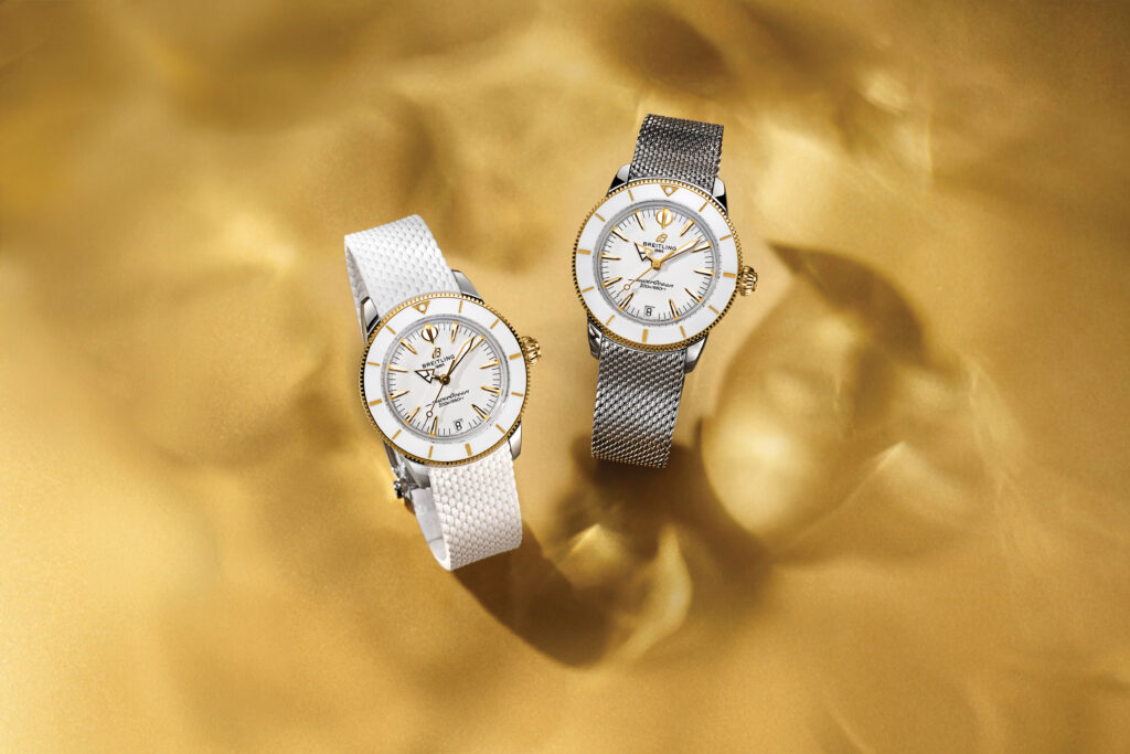 Breitling adds a golden touch to two 36mm icons 3 Breitling 03 Yellow Gold SuperOcean Heritage